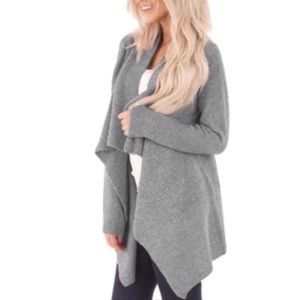 Vineyard Vines Gray Waterfall Cardigan xxs